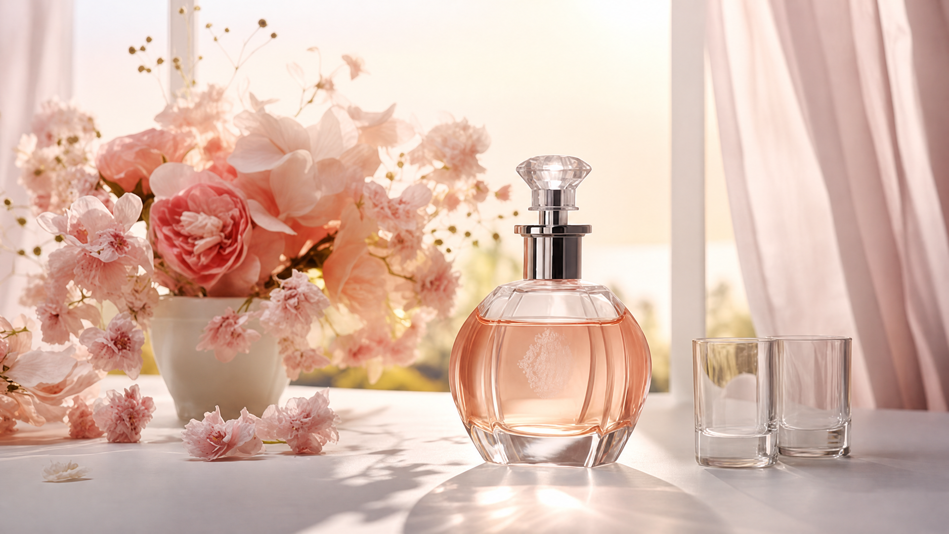 Flacons et matières utilisés dans le développement de fragrances