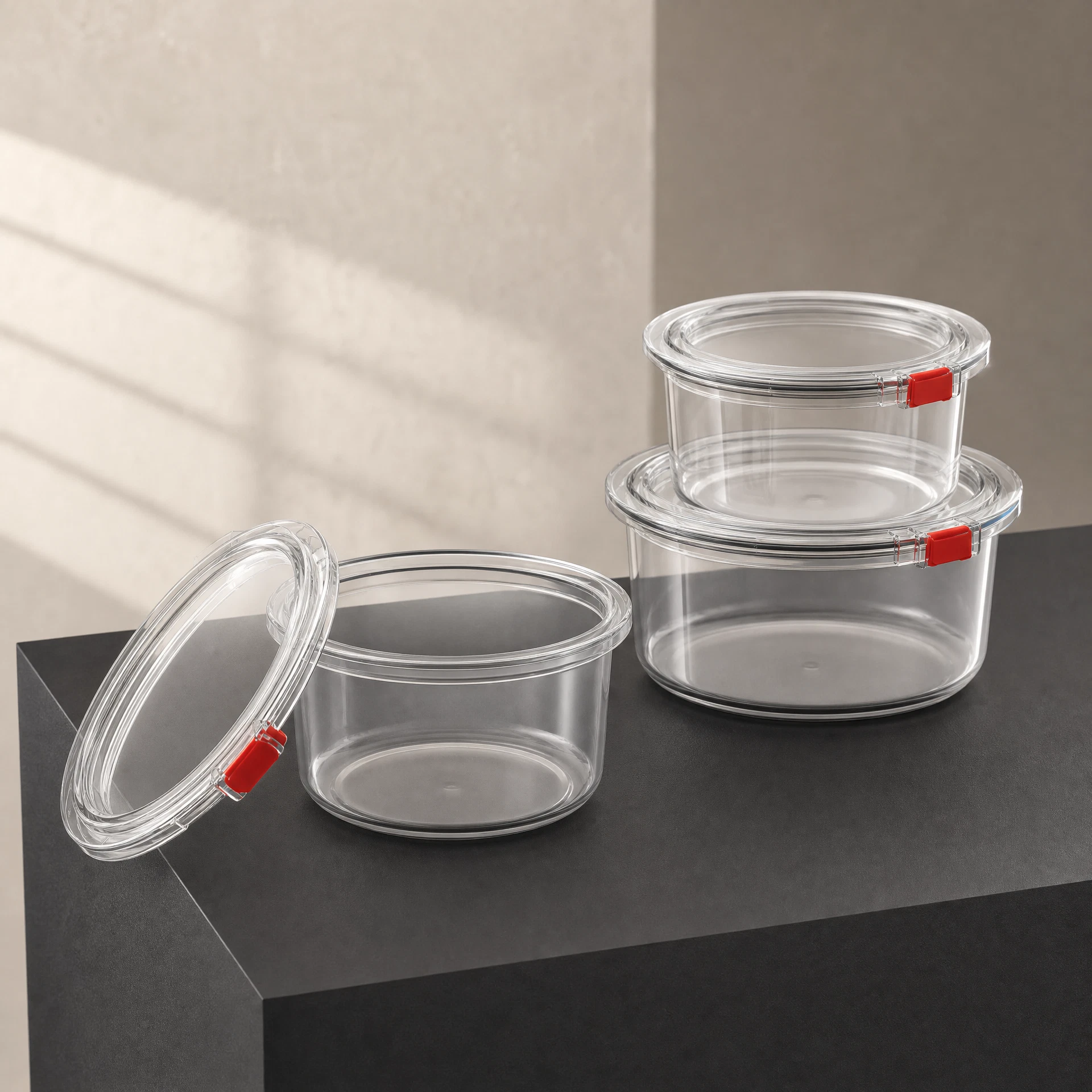 Round food containers